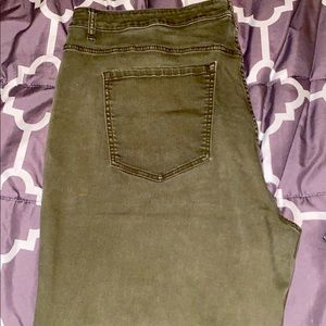 Lane Bryant olive Green Jeans